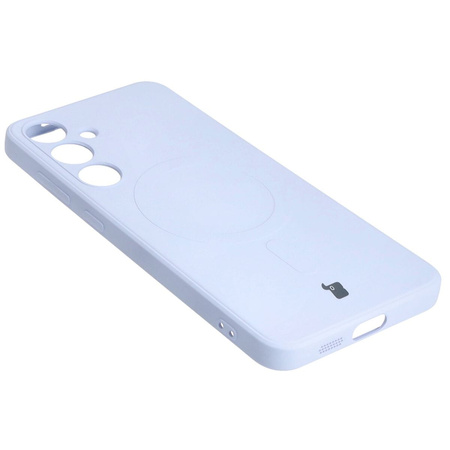 Etui Bizon Case Silicone Magnetic Sq do Galaxy S24 Plus, jasnofioletowe