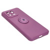 Etui Bizon Case Silicone Ring Sq do Xiaomi 13, ciemnofioletowe