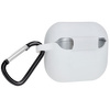 Silikonowe etui z karabińczykiem Bizon Case Headphone Silicone do Galaxy Buds 3/3 Pro, białe