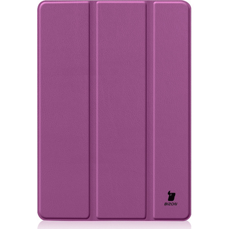 Etui Bizon Case Tab Croc do Apple iPad 9/8/7 10.2 2021/2020/2019, ciemnofioletowe