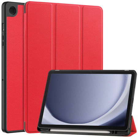 Etui Bizon Case Tab Lizard do Galaxy Tab A9 Plus, czerwone