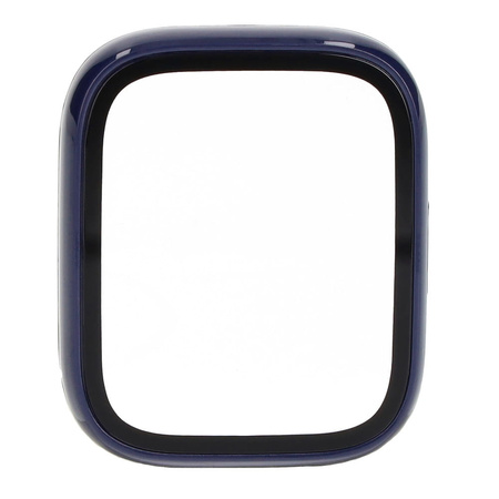 Etui Bizon Case+Glass Watch do Xiaomi Redmi Watch 3 Active, niebieskie