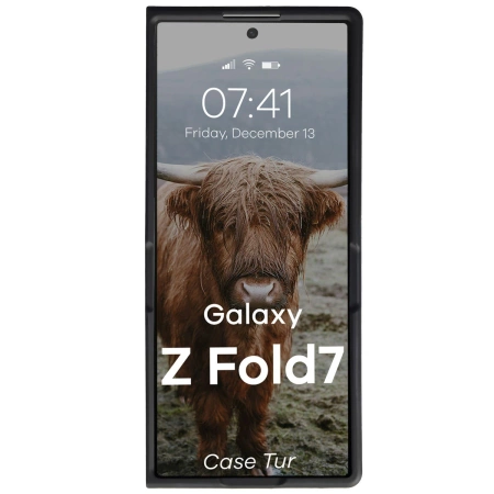 Pancerne etui Bizon Case Tur do Galaxy Z Fold7, czarne