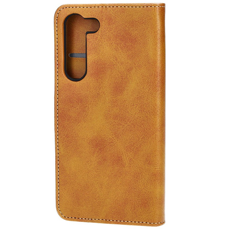 Etui z klapką Bizon Case Pocket do Galaxy S23 Plus, brązowe