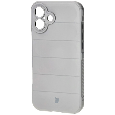 Pancerne etui Bizon Case Tur do iPhone 16 Plus, jasnoszare