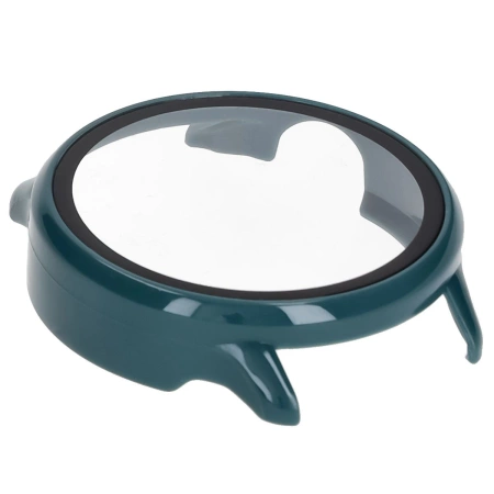 Etui ze szkłem do zegarka Bizon Case Watch Adamo do Garmin Vivoactive 6, zielone