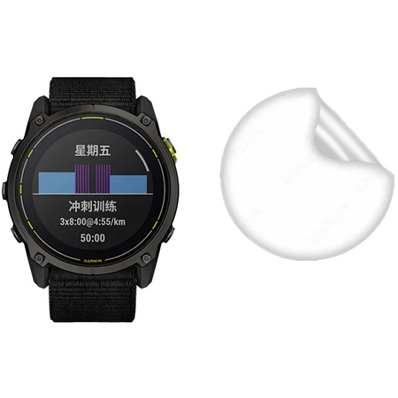 Folia hydrożelowa na ekran Bizon Glass Watch Hydrogel do Garmin Enduro 3, 2 sztuki