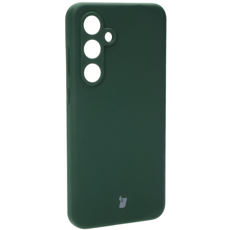 Silikonowe etui Bizon Soft Case do Galaxy S24 FE, ciemnozielone