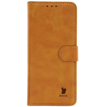 Etui z klapką Bizon Case Pocket do Motorola Edge 50 Ultra, brązowe