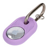 Etui Bizon Case Locator Travel do Apple AirTag, fioletowe