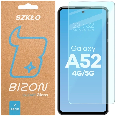 Szkło hartowane Bizon Glass Clear Duo do Galaxy A52, 2 sztuki