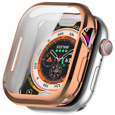 Etui Bizon Case Watch Felipe do Apple Watch 11 / 10 (42mm), różowozłote