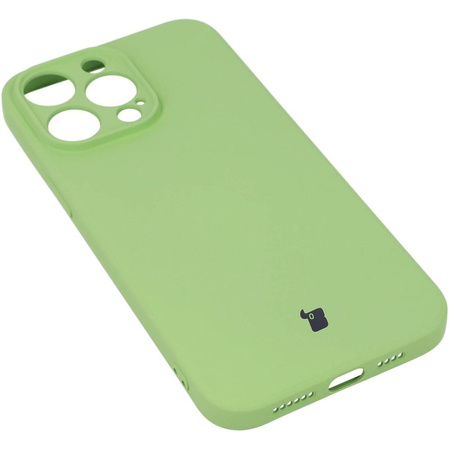 Etui Bizon Case Silicone do iPhone 14 Pro Max, jasnozielone