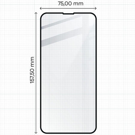Szkło hartowane Bizon Glass Edge do iPhone 13 Pro Max, czarne