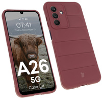 Pancerne etui Bizon Case Tur do Galaxy A26 5G, burgundowe