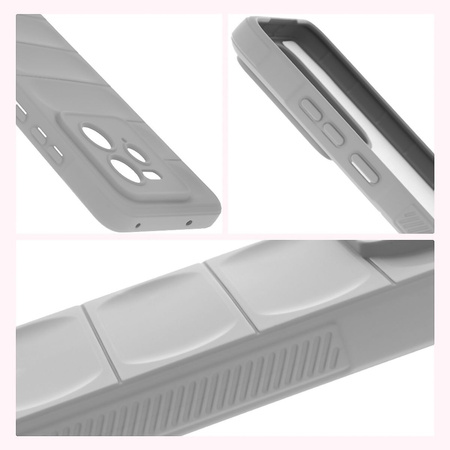 Pancerne etui Bizon Case Tur do Realme GT 7 Pro, jasnoszare