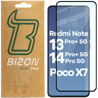 Szkło hartowane BIZON Glass Edge 2 3D do Xiaomi Redmi Note 13 Pro+ 5G / 14 Pro 5G / 14 Pro+ 5G