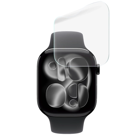 Folia hydrożelowa na ekran Bizon Glass Watch Hydrogel do Apple Watch 10 42mm, 2 sztuki