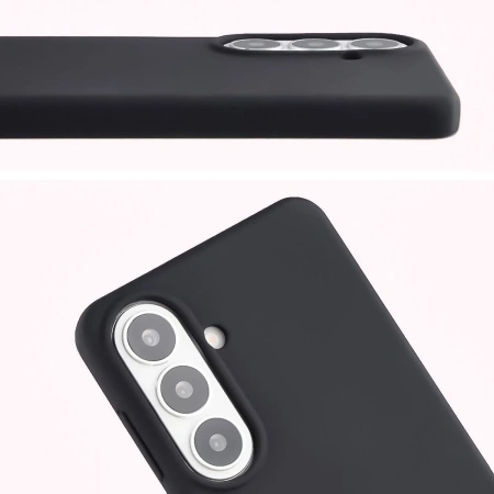 Silikonowe etui Bizon Soft Case do Galaxy S26 Plus, czarne