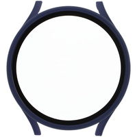 Etui Bizon Case+Glass do Galaxy Watch 5 44mm, niebieskie