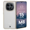 Etui Bizon Case Angelo do Xiaomi Redmi Note 15 / POCO M8 5G, półprzezroczyste z beżową ramką