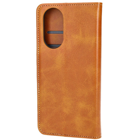 Etui z klapką Bizon Case Pocket do Oppo A58 4G, brązowe