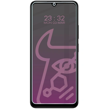 Prywatyzujące szkło hybrydowe Bizon Glass Mule Shadow do Xiaomi POCO C75, matowe