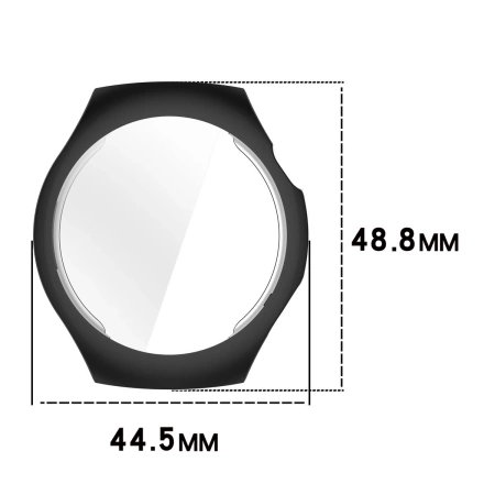Etui z osłoną ekranu Bizon Case Watch Felipe do Huawei Watch 5 42mm, czarne