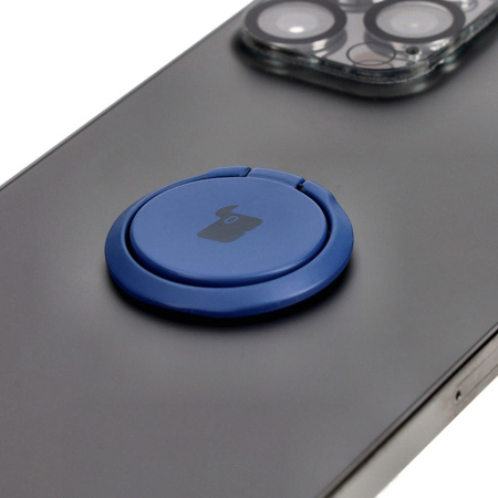 Uchwyt na palec Bizon Accessories Ring Turtle uniwersalny, granatowy