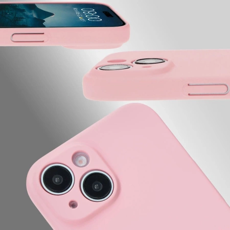 Etui Bizon Case Łupka do iPhone 15, różowe