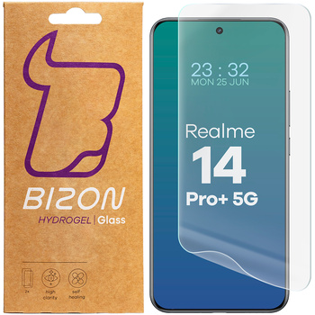 Folia hydrożelowa na ekran Bizon Glass Hydrogel Front do Realme 14 Pro Plus 5G, 2 sztuki