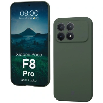 Etui Bizon Case Łupka do Xiaomi POCO F8 Pro, zielone