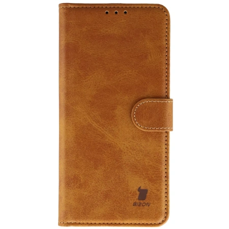 Etui z klapką Bizon Case Pocket do Honor Magic8 Lite, brązowe