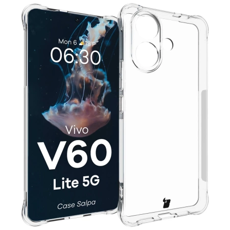 Elastyczne etui Bizon Case Salpa do Vivo V60 Lite 5G, przezroczyste