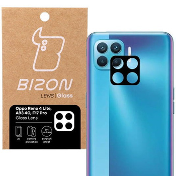 Szkło na aparat Bizon Glass Lens dla OPPO Reno 4 Lite / A93 4G / F17 Pro, 2 sztuki