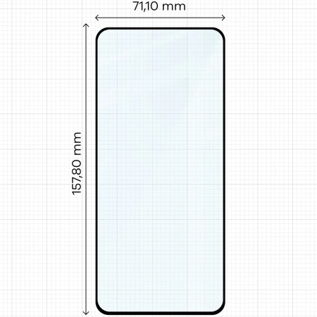 Szkło hartowane Bizon Glass Edge 2 do Motorola Moto G86 5G / G86 Power 5G, czarna ramka