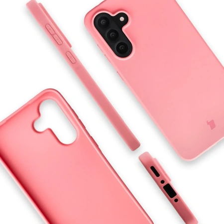 Etui z recyklingu Bizon Case ReLeaf do Galaxy A56 5G, różowe