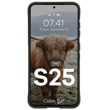 Pancerne etui Bizon Case Tur do Galaxy S25, czarne