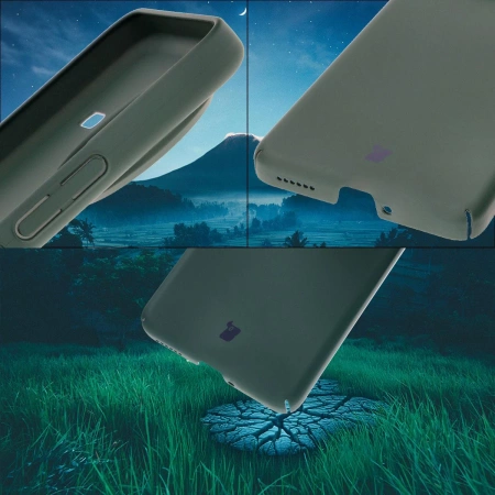 Etui Bizon Case Łupka do Xiaomi Poco F7 Pro, zielone
