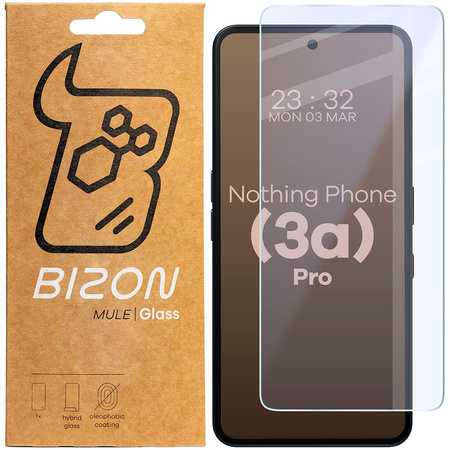 Elastyczne szkło hybrydowe Bizon Glass Mule do iPhone 16 Plus