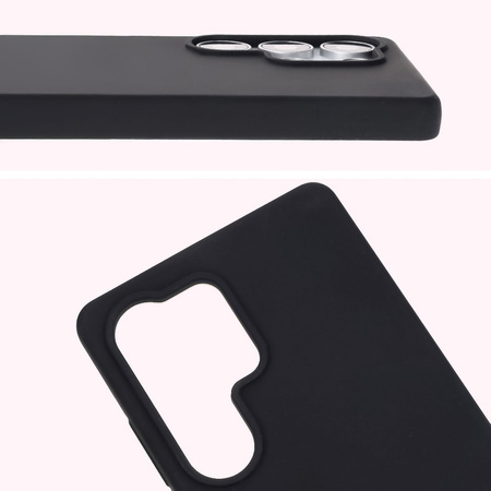 Silikonowe etui Bizon Soft Case do Galaxy S25 Ultra, czarne