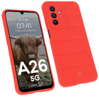 Pancerne etui Bizon Case Tur do Galaxy A26 5G, czerwone