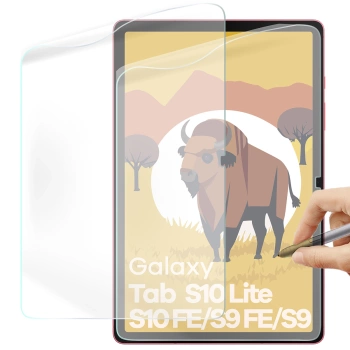 Folia imitująca papier Bizon Film Tab Papirus Duo do Galaxy Tab S10 Lite / S10 FE / S9 FE / S9, 2 sztuki