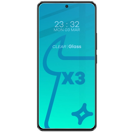 3x Szkło + szybka na aparat BIZON Clear 2 Pack do Xiaomi Poco X6 / Redmi Note 13 Pro 5G