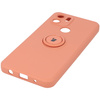 Etui Bizon Case Silicone Ring do Redmi A1, pomarańczowe