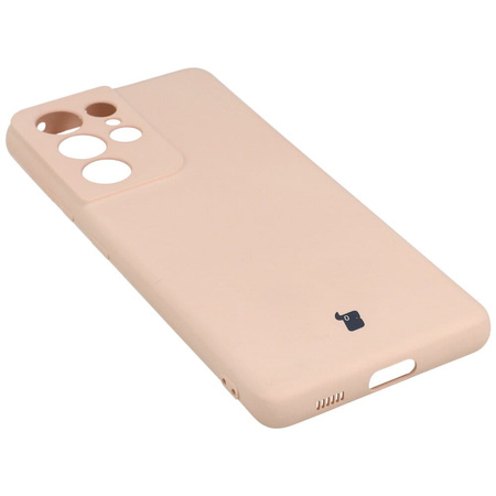 Etui Bizon Case Silicone do Galaxy S21 Ultra, jasnoróżowe