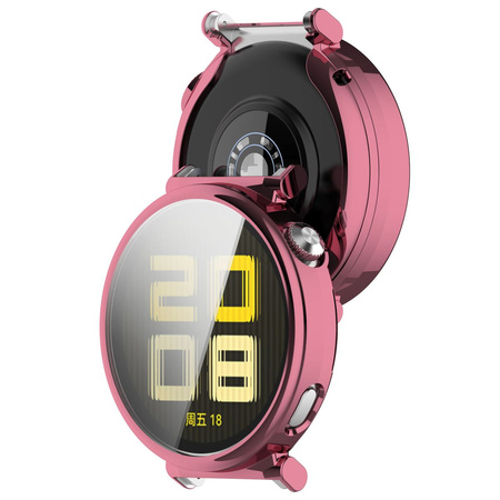 Etui Bizon Case Watch Felipe do Huawei Watch GT 5 41 mm, różowe