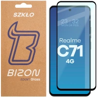 Szkło hartowane Bizon Glass Edge 2 do Realme C71 4G, czarna ramka