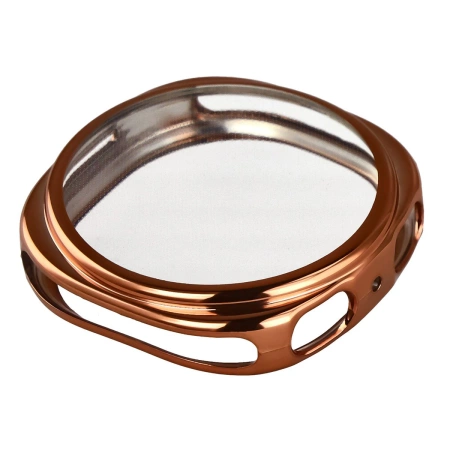 Etui z osłoną ekranu Bizon Case Watch Felipe do Galaxy Watch 8 40 mm, różowozłote