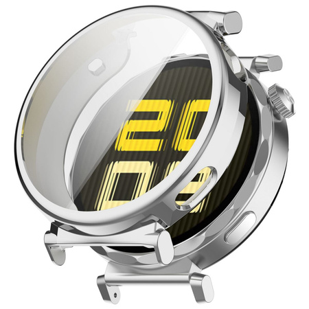 Etui Bizon Case Watch Felipe do Huawei Watch GT 5 41 mm, srebrne